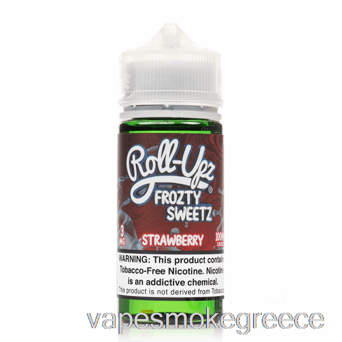 Vape Greece φράουλα πάγος - χυμός Roll-upz - 100ml 0mg